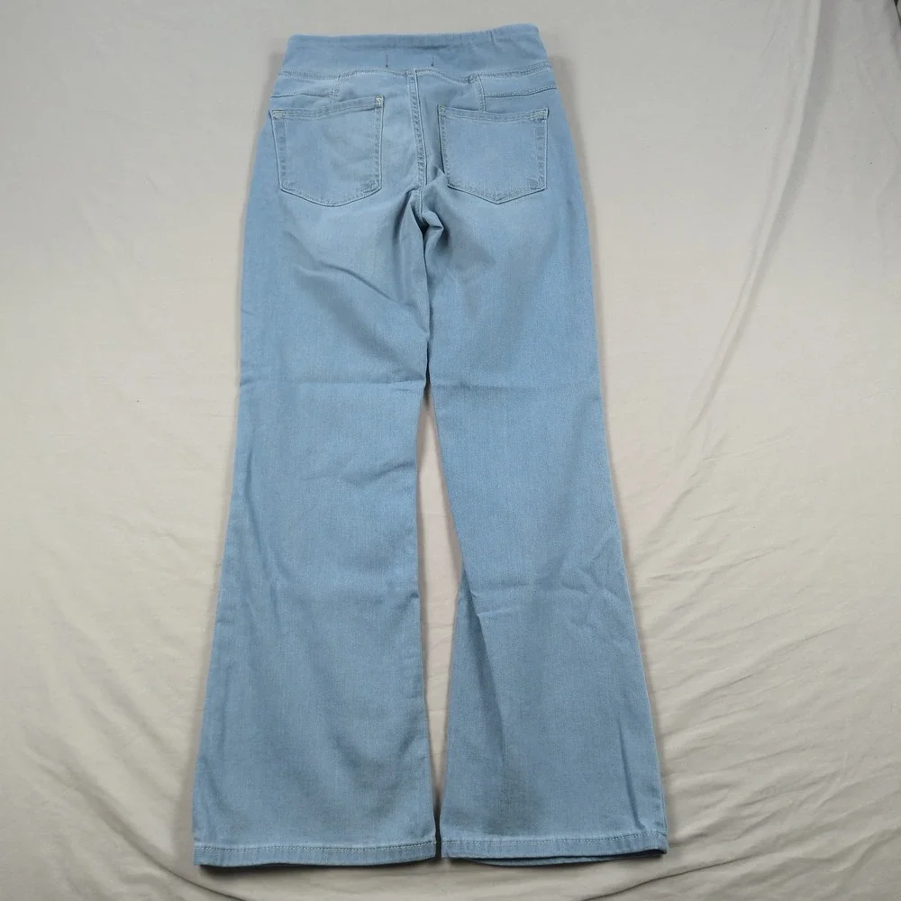 Free People Jeans‎ Womens XS 24 Blue Boot Cut Cropped In My Feelings Stretch